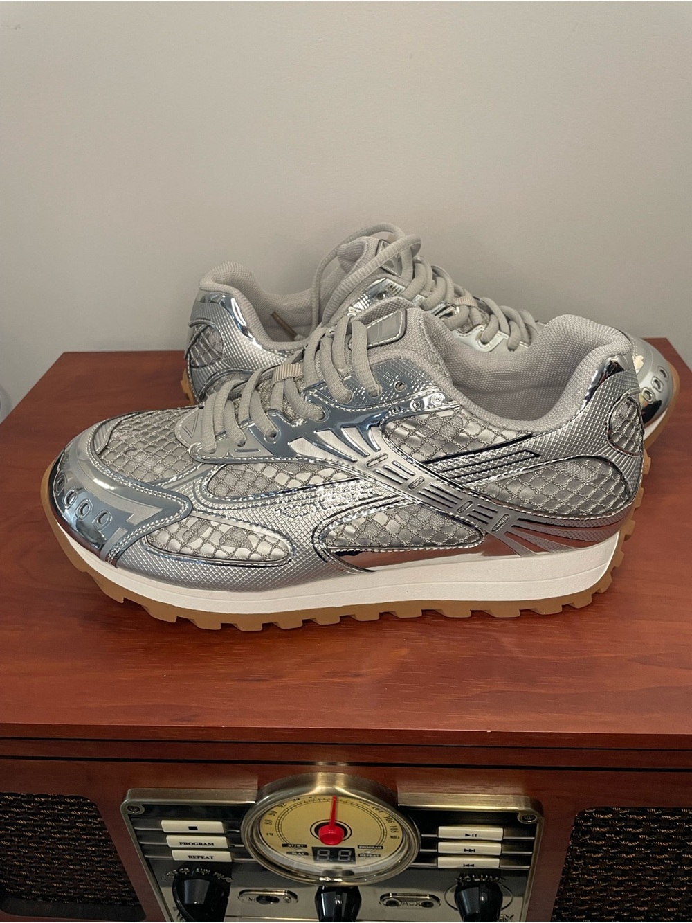 Akira Gold Leniya Silver Sneaker